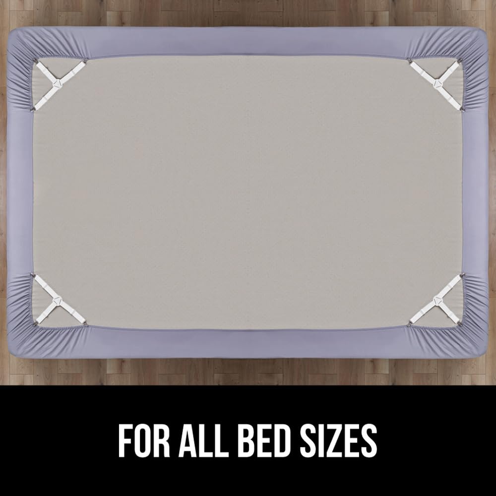 Gorilla Grip 4-step installation makes changing sheets quick.