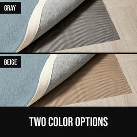 GORILLA GRIP easy vacuum management helps keep rugs in place.