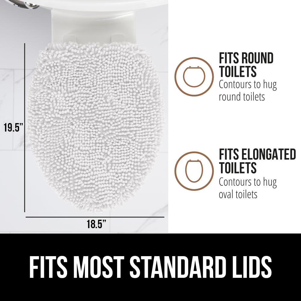 GORILLA GRIP elastic-edge fit ensures lid cover stays in place