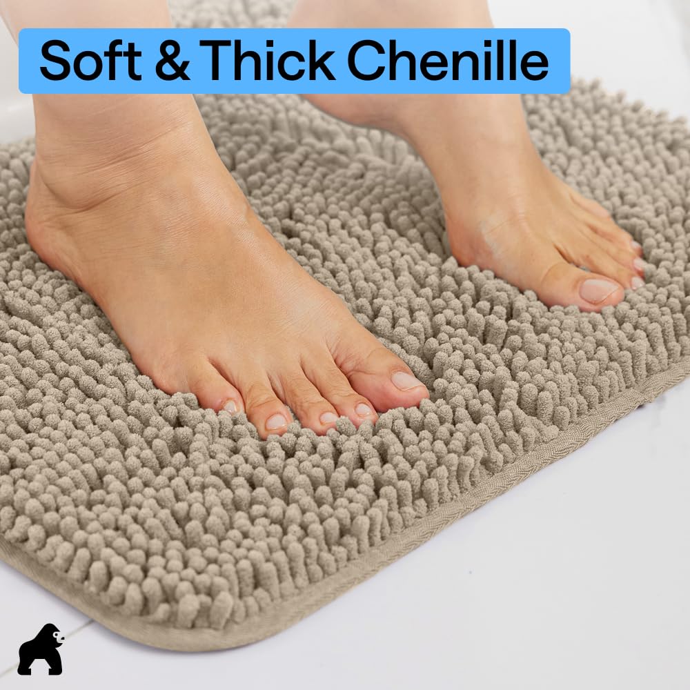 GORILLA GRIP quick-dry microfiber dries rapidly after showering.