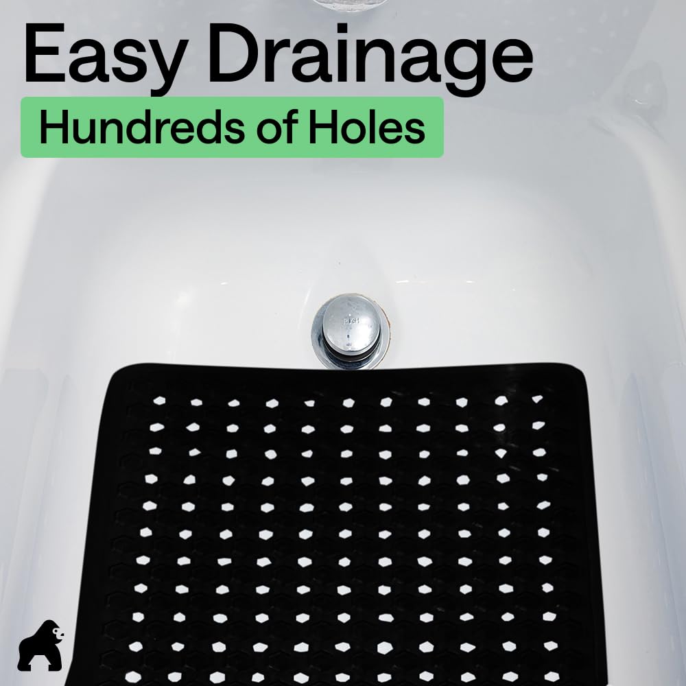 GORILLA GRIP fits most tubs on smooth surfaces