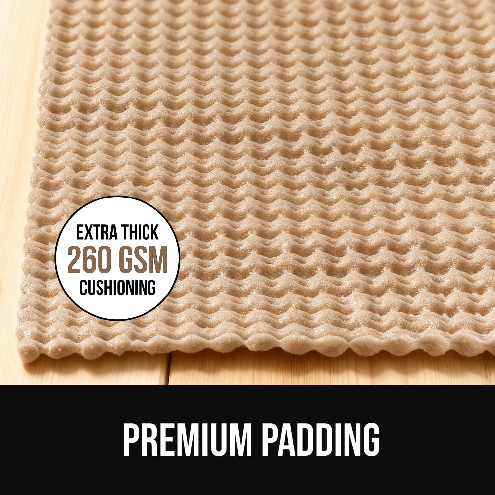 GORILLA GRIP floor protection pad cushions rugs and shields flooring.