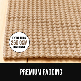 GORILLA GRIP floor protection pad cushions rugs and shields flooring.