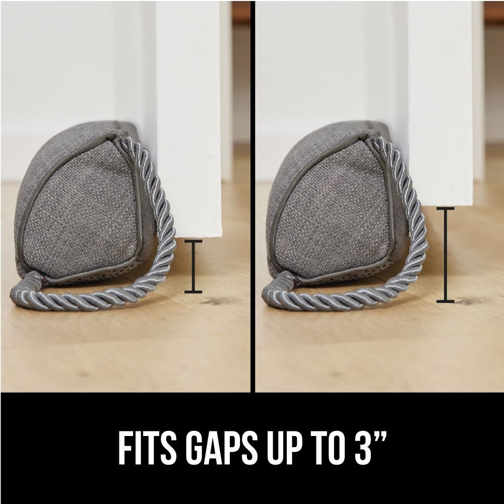 Underside grip dots keep Gorilla Grip stopper in place on the floor