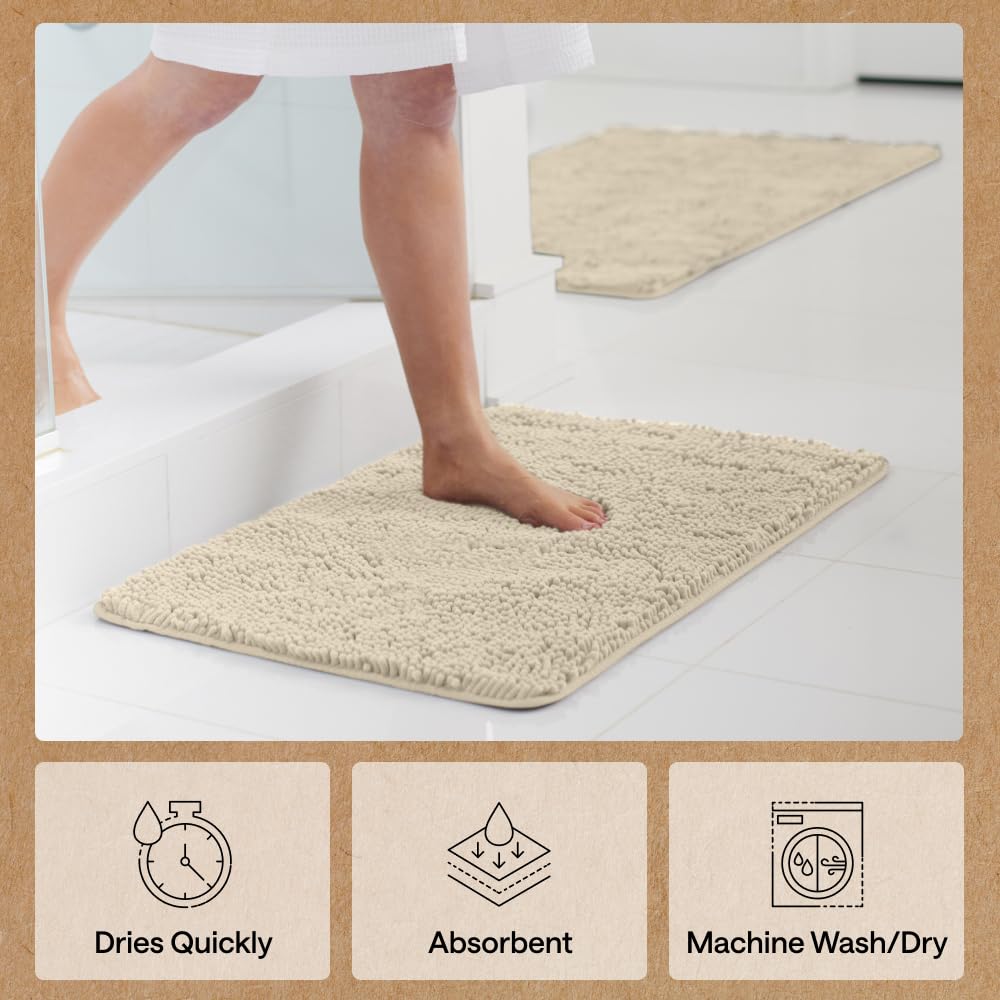 GORILLA GRIP machine-washable rug design for easy care