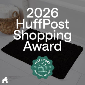 GORILLA GRIP machine-washable bath mat easy to care for and reuse.