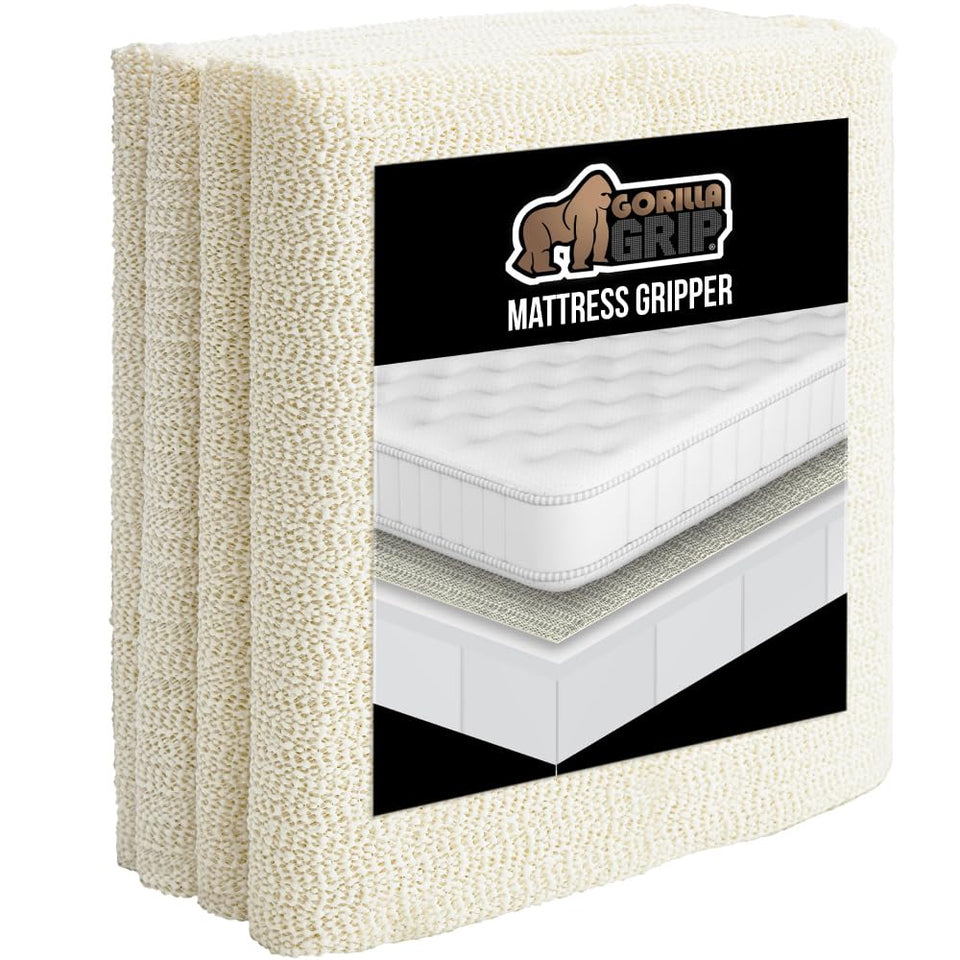 GORILLA GRIP mattress gripper on bed prevents slipping and keeps bedding aligned