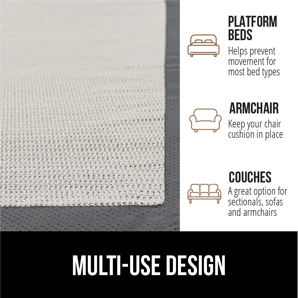 Gorilla Grip pad used on a sofa to keep cushions in place.