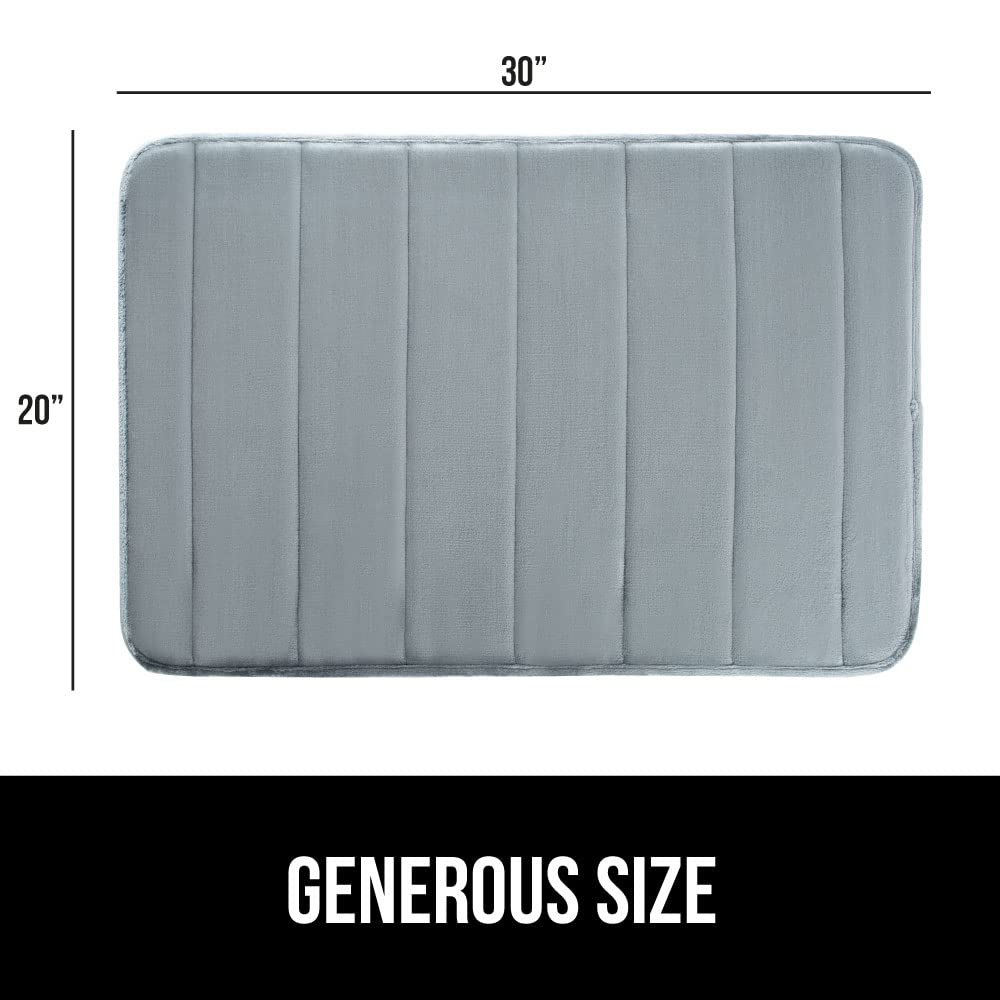 GORILLA GRIP Memory Foam Bath Mat 30x20 size fits typical bathroom spaces