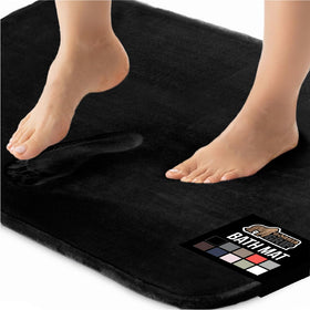 GORILLA GRIP bath mat top view with plush memory foam cushion for comfortable feet