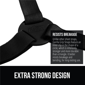 Gorilla Grip durable metal clips resist snapping for lasting use.