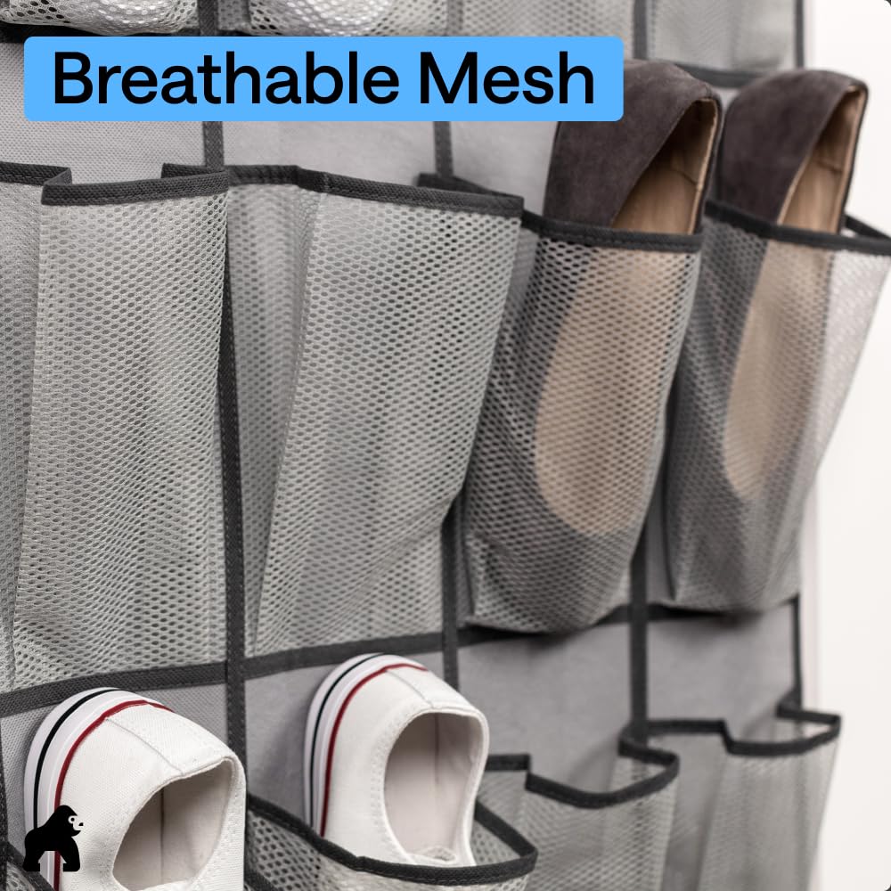 GORILLA GRIP multipurpose door organizer suitable for pantry, bathroom, and cleaning supplies.