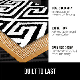 GORILLA GRIP Nonadhesive Rug Pad Gripper secures rugs without adhesive on floors