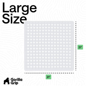 GORILLA GRIP suitable for smooth surfaces, not recommended on grout lines.