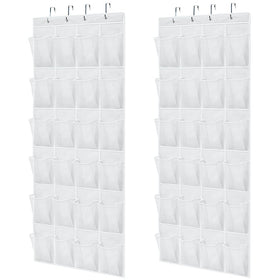 Gorilla Grip over-the-door organizer mounted on a door saving closet space
