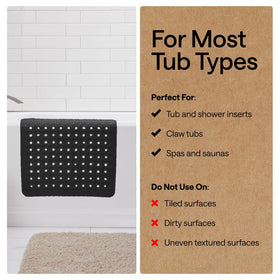GORILLA GRIP oversized 35x16 inch mat coverage for tubs