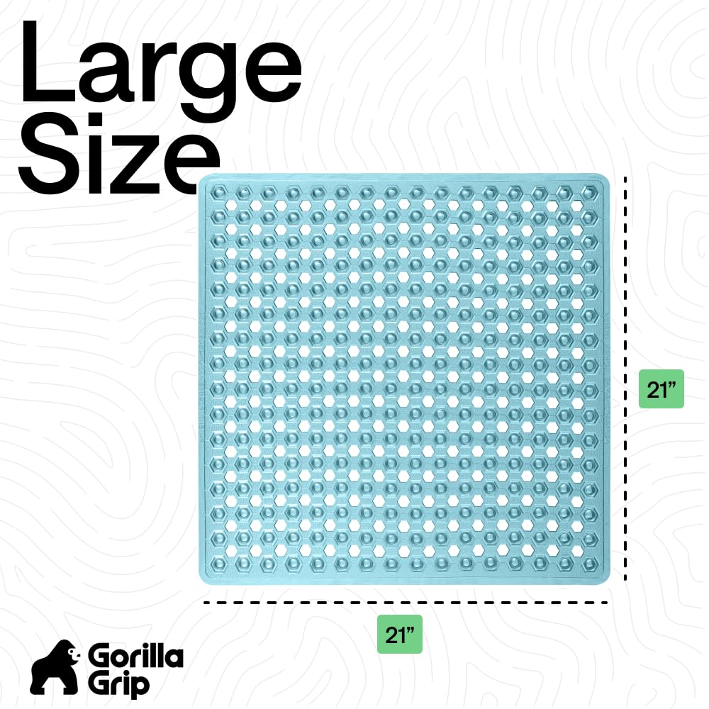 21 by 21 inch size offers generous coverage