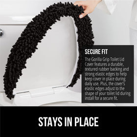 Gorilla Grip plush chenille close-up highlights soft texture and luxury feel.