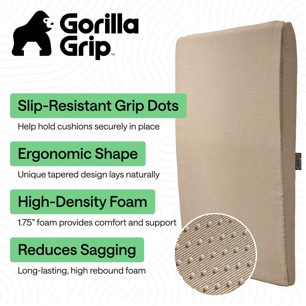 Gorilla Grip quick rebound sofa lifters show sagging prevention and easy restoration