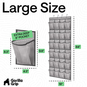 GORILLA GRIP reinforced stitching ensuring lasting performance.