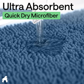 Gorilla Grip TP rubber backing prevents slipping and keeps rugs securely in place.