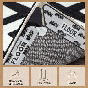 GORILLA GRIP Rug Gripper Pad low-profile flexible design underfoot.