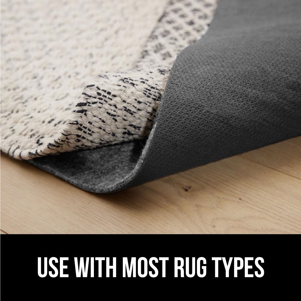 GORILLA GRIP pet-friendly rug pad reduces movement during playtime