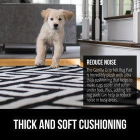 Thick cushioning from Gorilla Grip adds plush comfort underfoot.