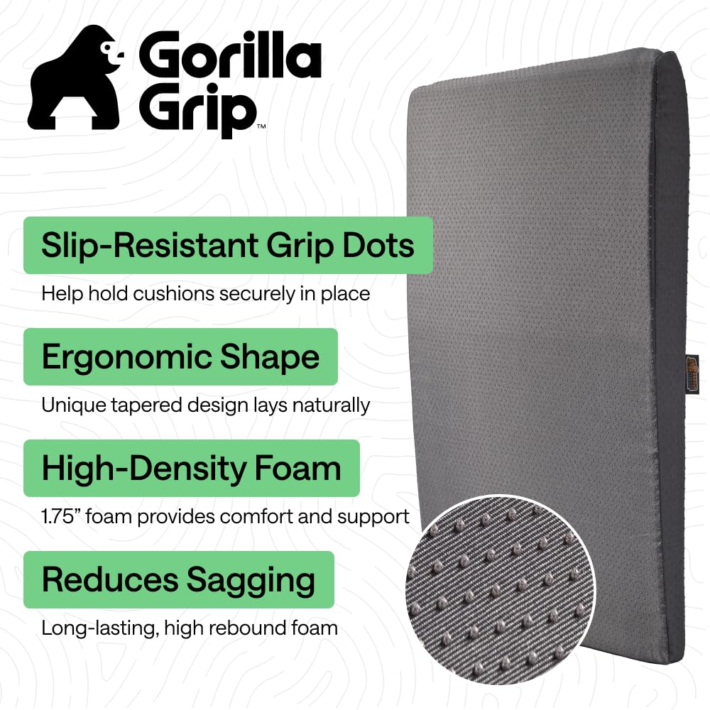 GORILLA GRIP sagging cushion lifter reduces slip for a tidy sofa