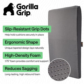 GORILLA GRIP sagging cushion lifter reduces slip for a tidy sofa