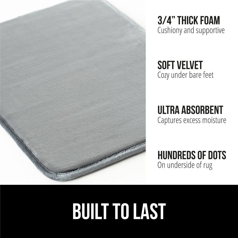 GORILLA GRIP soft velvet top layer provides luxurious, cozy feel underfoot