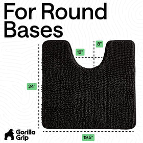 GORILLA GRIP soft high-pile chenille pampers feet after a shower