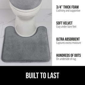 GORILLA GRIP velvet top surface delivers soft luxurious feet experience