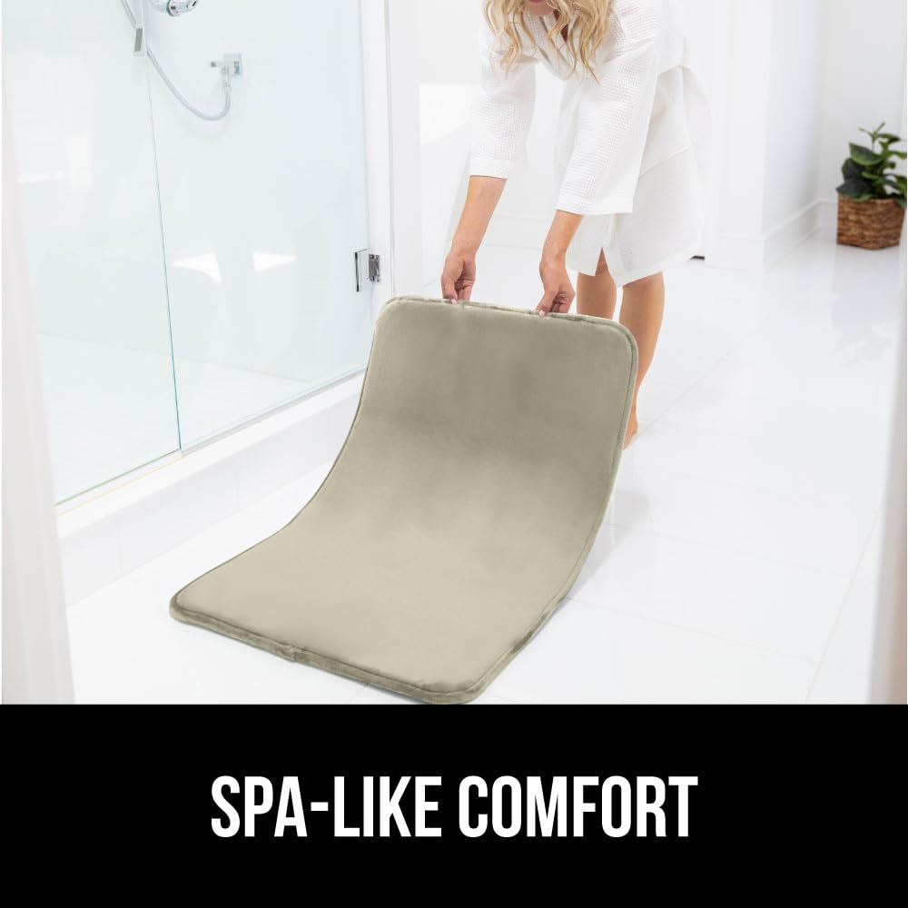 GORILLA GRIP spa-like bath mat creates a cozy bathroom mood