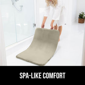 GORILLA GRIP spa-like bath mat creates a cozy bathroom mood