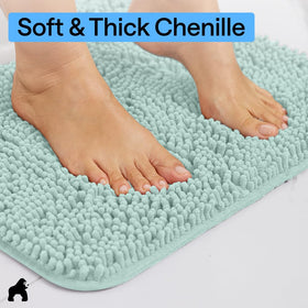GORILLA GRIP TP rubber backing offers durable non-slip support.
