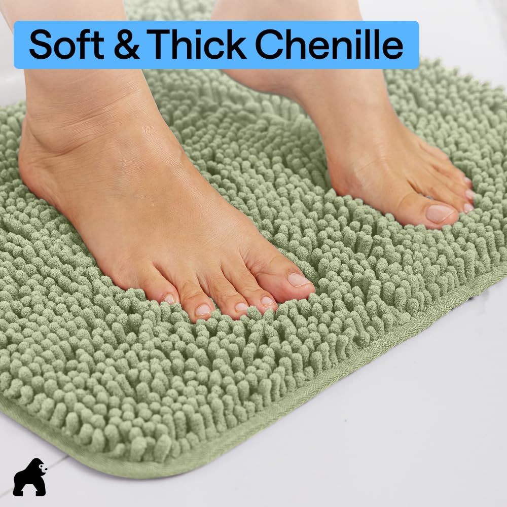 GORILLA GRIP textured TP rubber backing resists wear over time