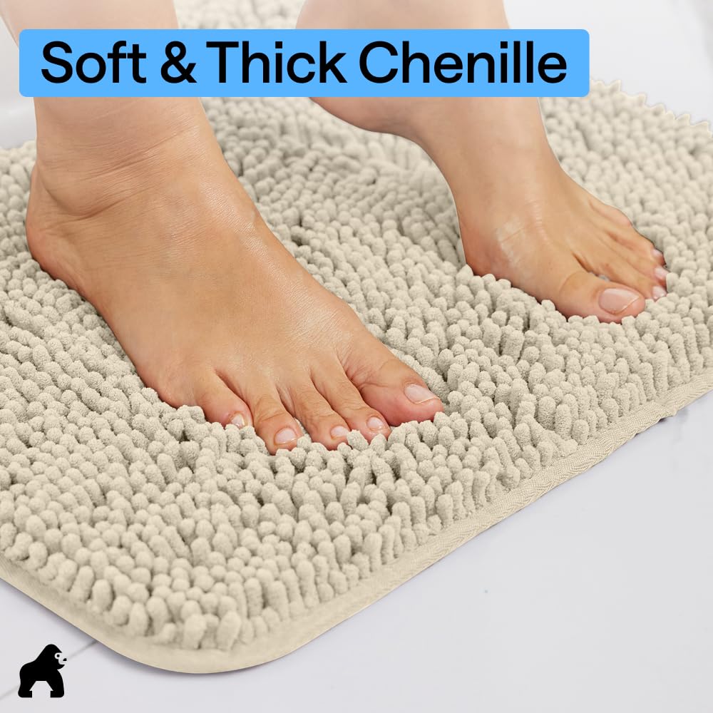 GORILLA GRIP tp-rubber backing for stable, non-slip rug placement