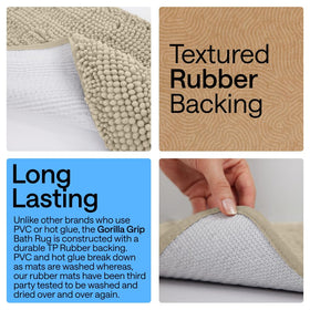 GORILLA GRIP ultra-absorbent mat keeps floors dry after showers