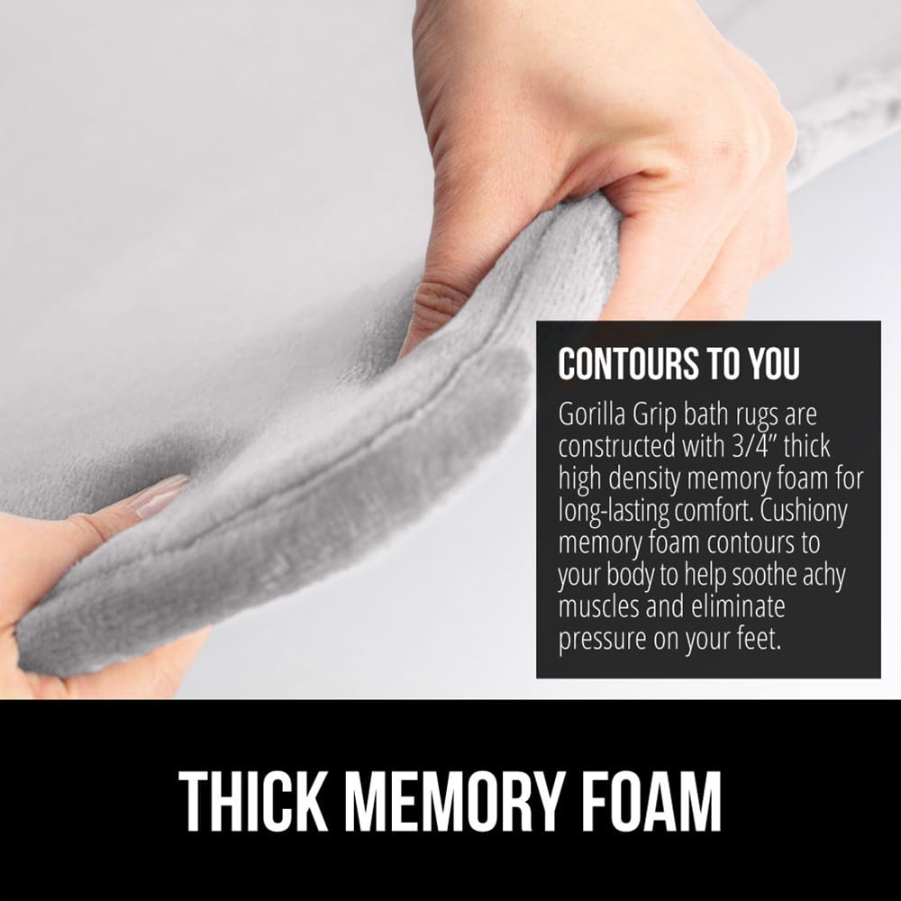 Gorilla Grip ultra-absorbent rug helps keep floors dry.