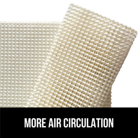 GORILLA GRIP vacuum-friendly rug pad for easy cleaning.