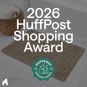 GORILLA GRIP wash-and-dry approved bath mat for easy care.