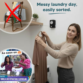 GorillaLine Max stainless steel housing complements modern laundry spaces.