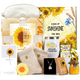 GORUTIN Sunflower Gift Box blanket for cozy evenings and self care.