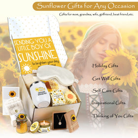 GORUTIN Sunflower Gift Box mug keeps drinks warm for long moments.