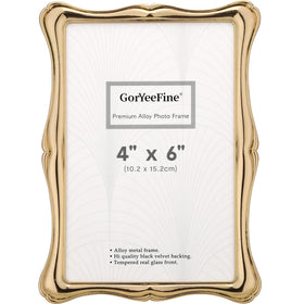 GorYeeFine 4x6 premium alloy frame front view showcases luxury finish and clear display.