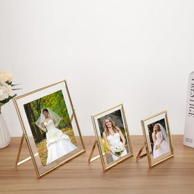 GorYeeFine gold pressed flower display frame idea.