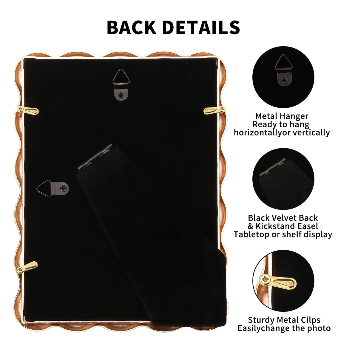 GorYeeFine wave-design detail adds contemporary glamour to your decor