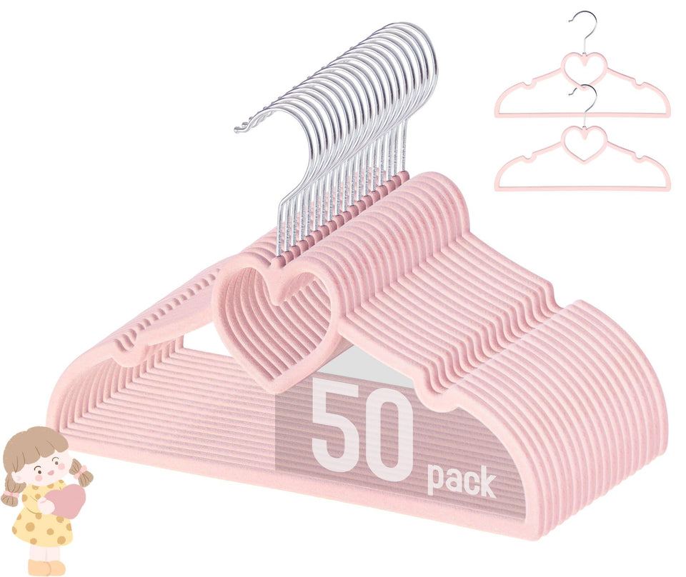 GOSCHE Kids Velvet Hanger closeup with soft flocked surface protecting fabrics