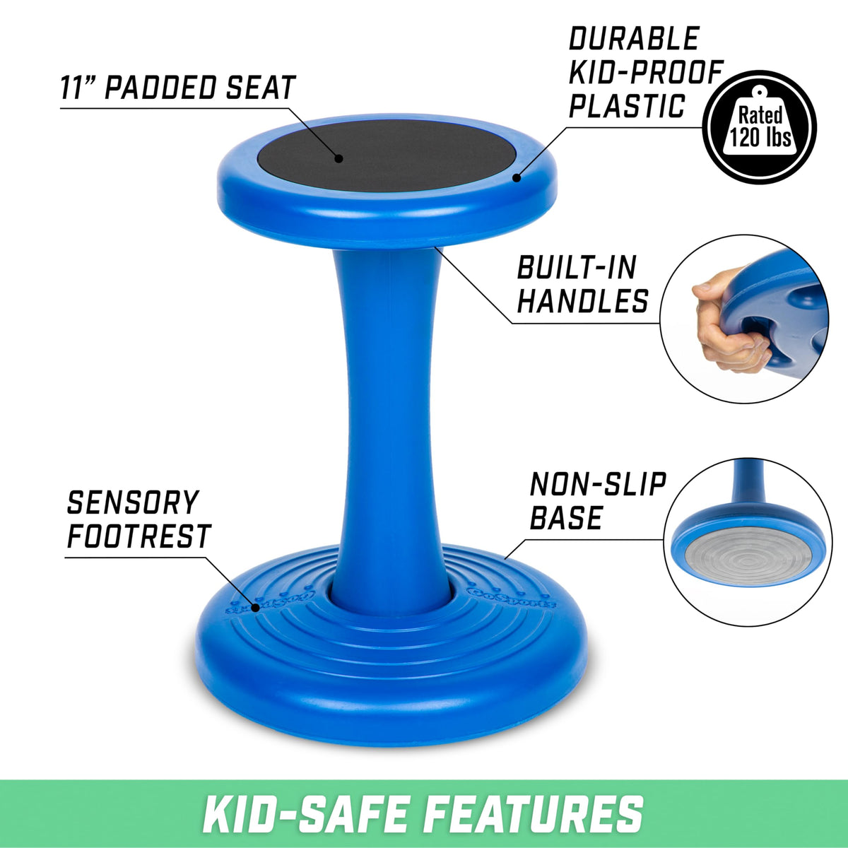 GoSports 18-Inch Wobble Chair in classroom supporting focused learning activities